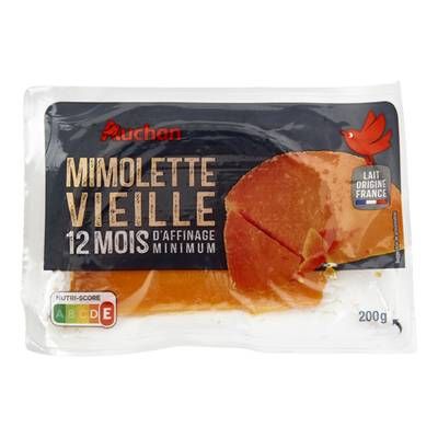 Auchan Gourmet Mimolette vieille en bloc, 200g