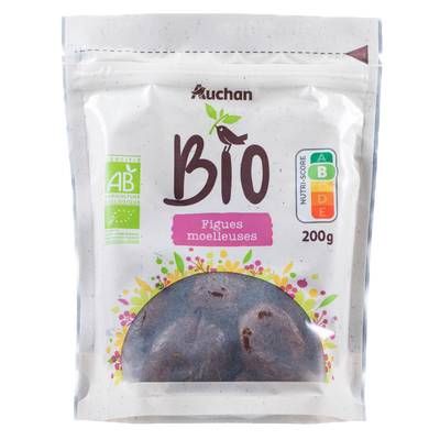 Auchan BIO Figues Moelleuses Bio, 200g