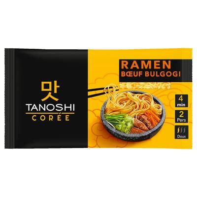 Tanoshi - Corée Ramen Nouilles Coréennes Bulgogi Saveur Boeuf, 366g