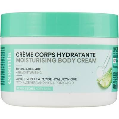 COSMIA Crème corps hydratante 48H à l'aloé véra et à l'acide hyaluronique, 300ml