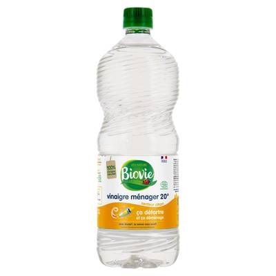 Biovie Vinaigre ménager Senteur Citron 20°, 1L