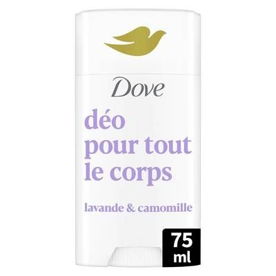 Dove Déodorant stick 0% Alcool Lavande et Camomille, 75ml