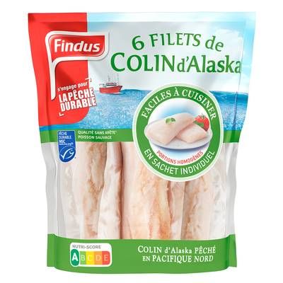 Findus Filets de Colin d'Alaska MSC, 6x100g
