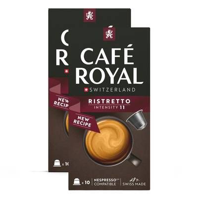 Café Royal Café Capsule Ristretto, Lot de 2x10 capsules