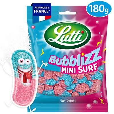 Lutti Bubblizz mini surf, Sachet de 180g