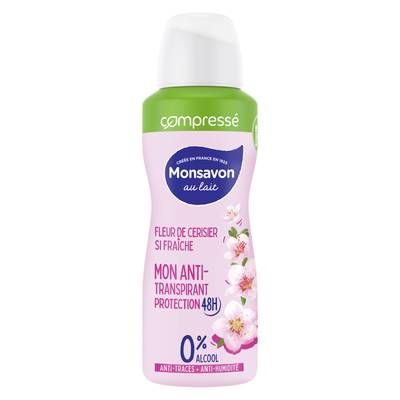 Monsavon Déodorant compressé cerisier, 100ml