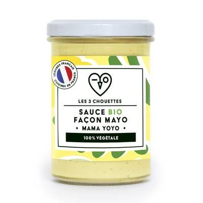 Les 3 Chouettes Sauce Façon Mayo Végétale Bio, 200g