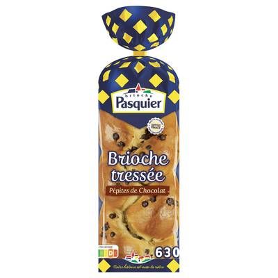 Pasquier Brioche Tressée aux Pépites de Chocolat, 630g