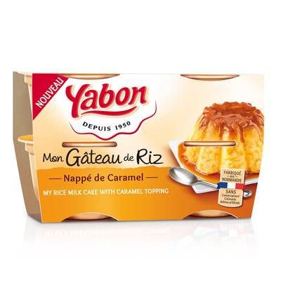 Yabon Gâteau de riz au caramel, 4x125g