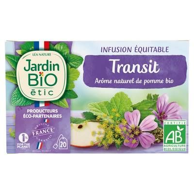 Jardin Bio Etic Infusion Transit à la pomme - 20 sachets, 30g
