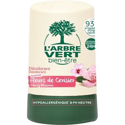 L'Arbre Vert Bien-Etre Déodorant bille à la fleurs de cerisier, 50ml