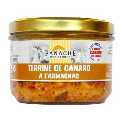 Panache Des Landes Terrine de canard à l'Armagnac, 190g