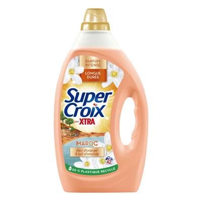 Super Croix Lessive Liquide Maroc Fleur d'Oranger et Lait d'Amande, 1,89L