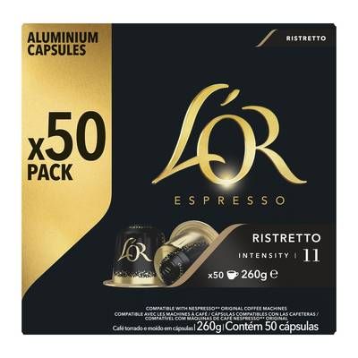 L'or Espresso Café Ristretto N°11 x50, 50 capsules