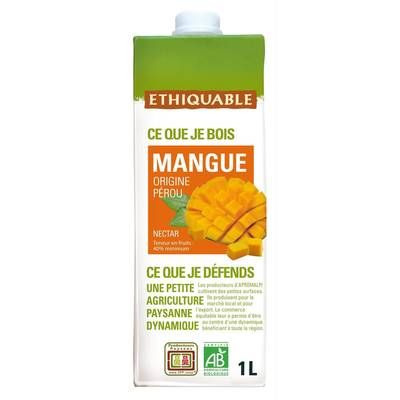 Ethiquable - Commerce Equitable Nectar de Mangue Bio du Pérou ou Madagascar, 1L