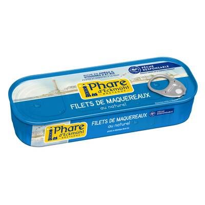 Phare d'Eckmuhl Filets de maquereaux au naturel, 79g