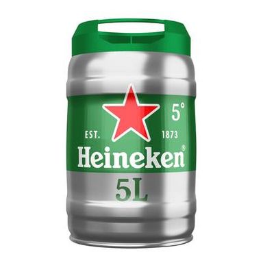 Heineken Fût de bière blonde 5°, 5L