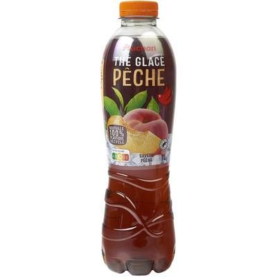 Auchan Thé glacé saveur pêche, 1L