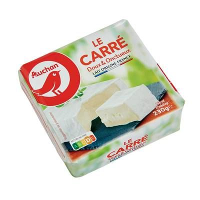 Auchan Le carré fromage doux et onctueux, 230g