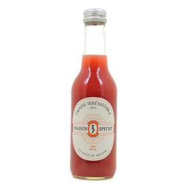 Maison Specht Jus Fraise Irrésistible et Note de Menthe, Bio, 25cl