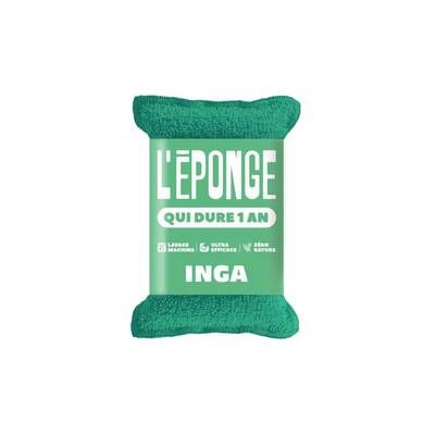 Inga Éponges lavante verte, 1 éponge