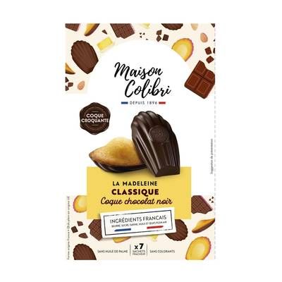 Maison Colibri Madeleine coque chocolat noir x7, 182g