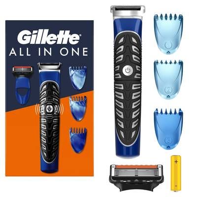 Gillette Rasoir électrique Corps et visage, 1 coffret de rasage