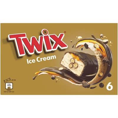 Twix Barre glacée, 6 barres - 240,6g