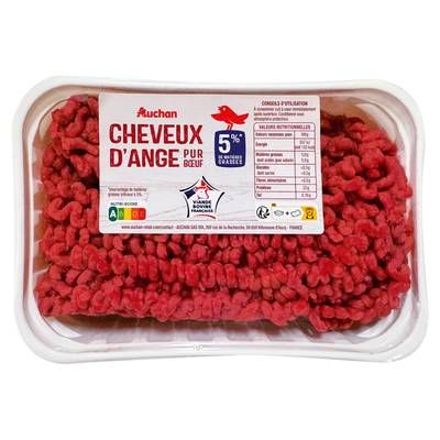 Auchan Cheveux d'Ange Pur Boeuf 5%MG, 350g