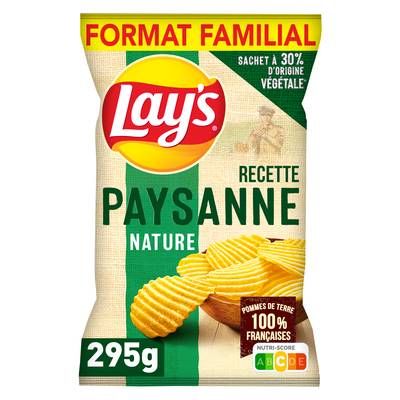 Lay's Chips recette paysanne nature, 295g