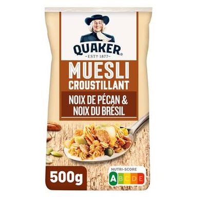 Quaker Golden muesli - Noix de pécan et noix du Brésil, 500g
