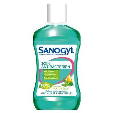Sanogyl Bain de bouche Soin Antibactérien au Ginseng et Peppermint, 500ml