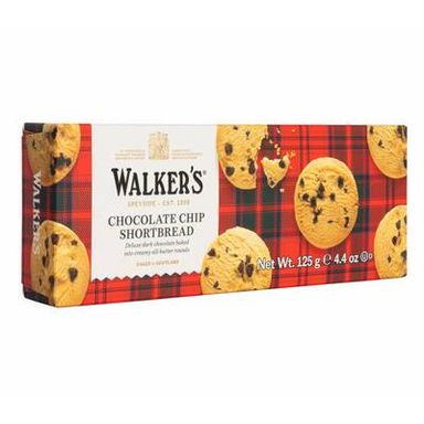 Walkers Pure butter chocolate chip shortbread, 125g