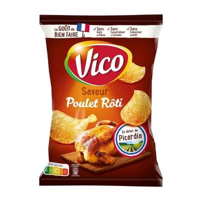 Vico Chips saveur Poulet Roti, 125g