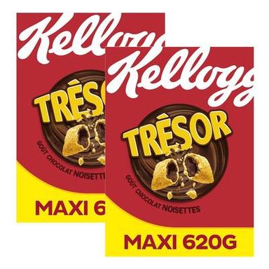 Trésor Céréale Chocolat Noisette, Lot de 2x1Kg