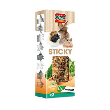 Riga Sticky Baguettes aux Légumes pour rongeur 2x55g, 110g