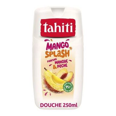 Tahiti Gel Douche Mango Splash Parfum Mangue & Pêche, 250ml