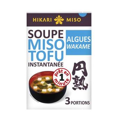 Hikari Miso Soupe Miso Tofu aux Algues Wakame, 58g