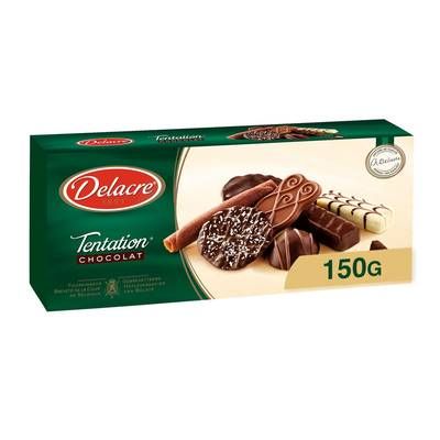 Delacre Assortiment de biscuitsTentation chocolat, 150g