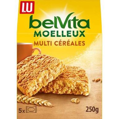 Belvita Belvita petit déjeuner le moelleux nature, 250g