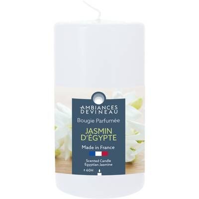 Ambiances Devineau Bougie cylindrique Jasmin d'Egypte, 13 cm