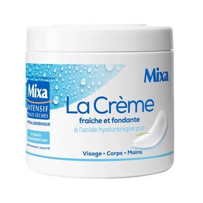 Mixa La Crème Fraîche et Fondante à l'acide hyaluronique pur, 400ml