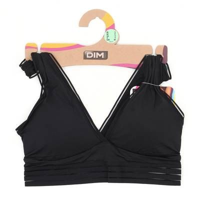 Dim Soutien-gorge triangle sans armatures en microfibre Noir, Taille S