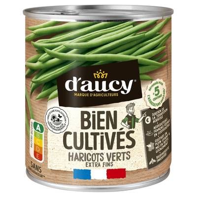 D'aucy Haricots Verts Extra-Fins Bien Cultivés, 440g