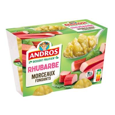 Andros Délice de rhubarbe, 4x100g