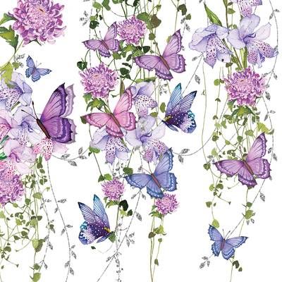Paperproducts Design Serviettes papier Butterfly Splash, 20 serviettes