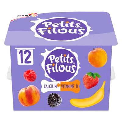 Petits Filous Yaourts aux Fruits Mixés Panachés, 12x50g