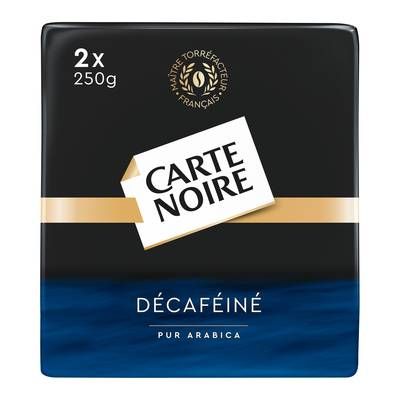 Carte Noire Café moulu Décaféiné 100% arabica, 2x250g