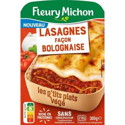 Fleury Michon Lasagne Végé Façon Bolognaise, 300g