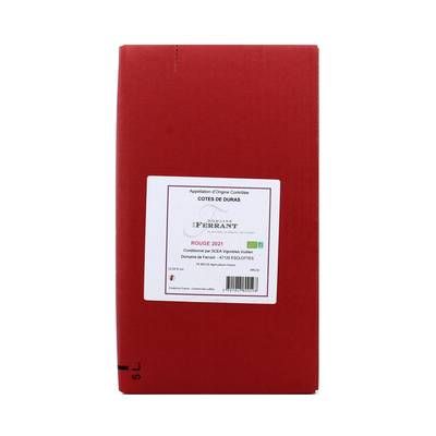 Côtes De Duras Rouge AOC Domaine Ferrant BIO 14°, Bag in box 5L